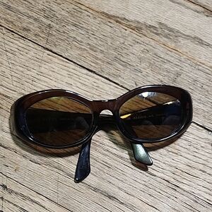 Gucci Women's Dark Brown Oval Sunglasses